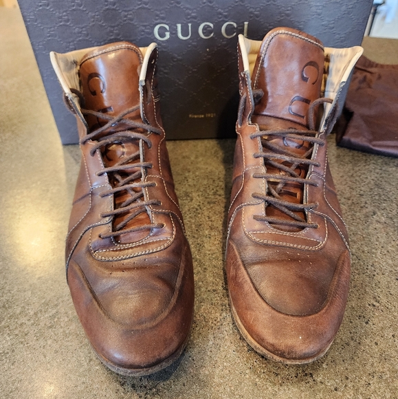Gucci Genuine Leather Boots